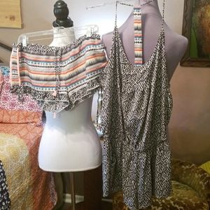 Two (2) Rip Curl Romper and Shorts L and XL